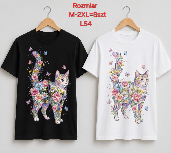 Bluzki damskie Roz M-2XL, Mix Kolor Paczka 8 szt